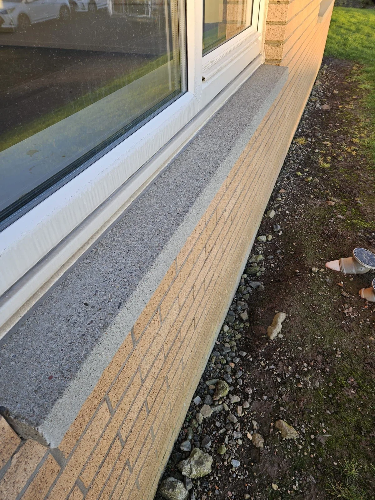Window ledge cleaning — after cleaning