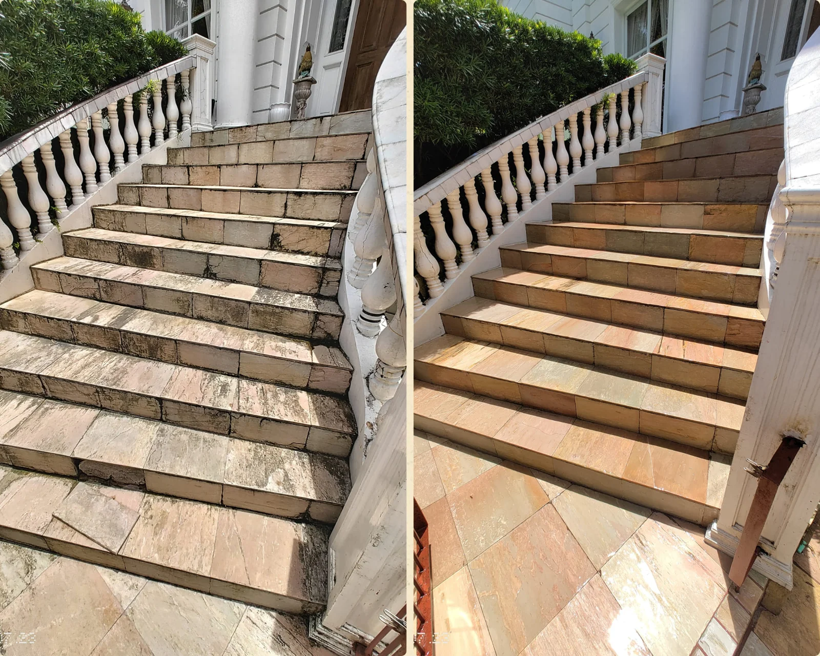 Entrance steps cleaning — photograph 1