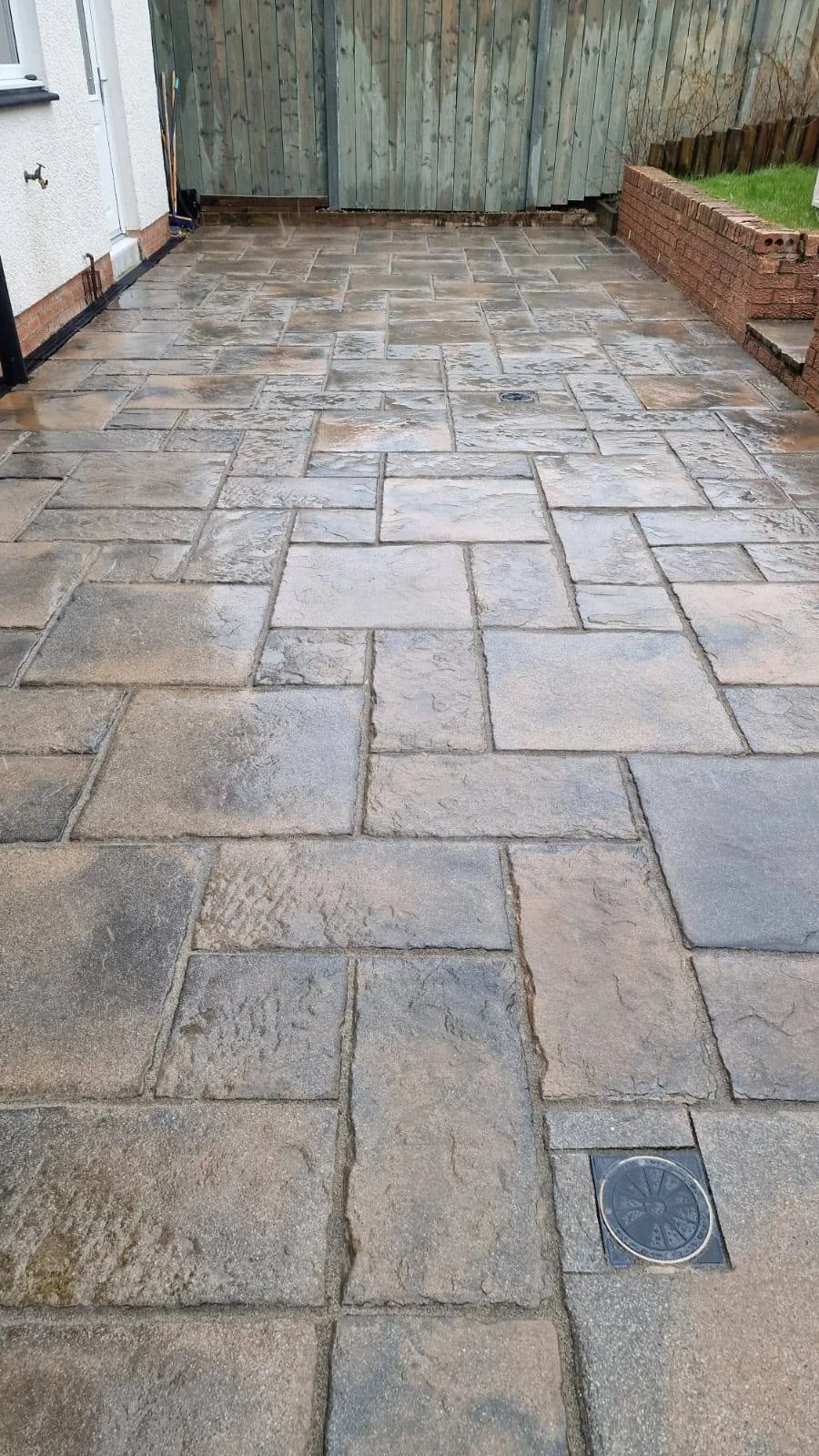 Enclosed patio cleaning — after cleaning